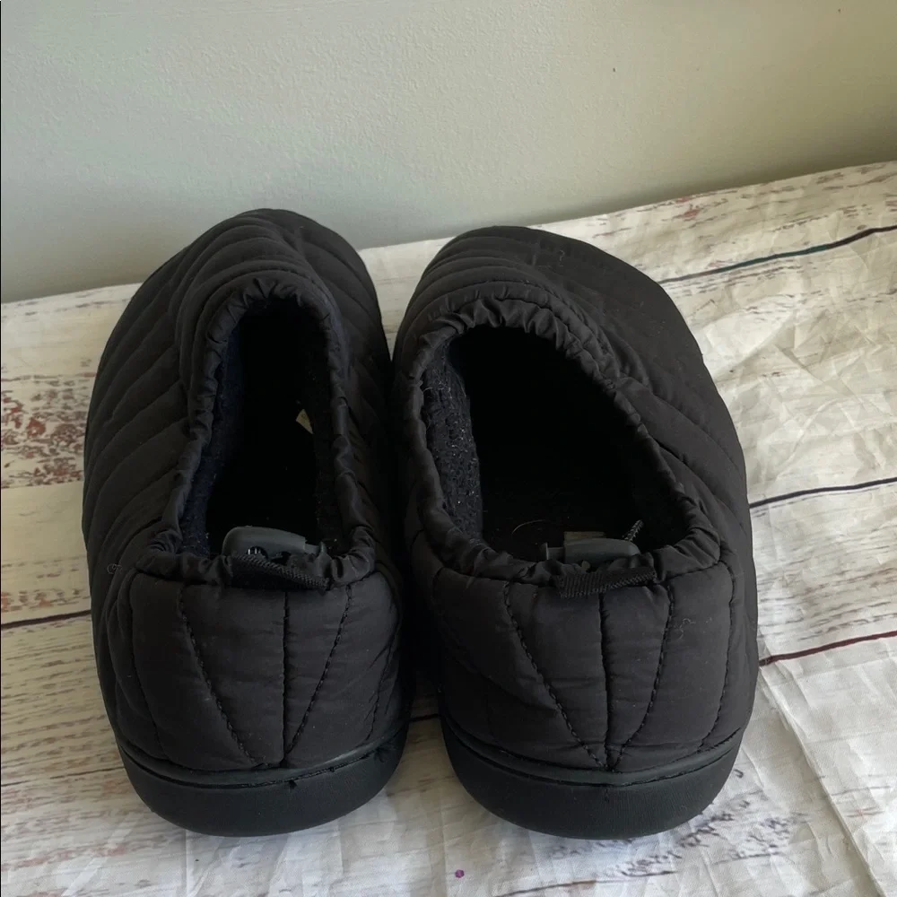 Eddie Bauer Black Quilted Kids Slippers